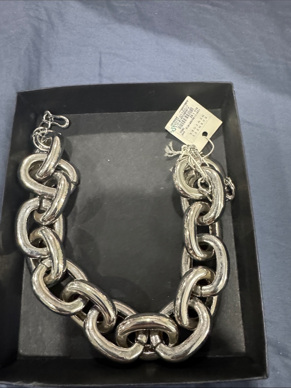Barneys New York Chunky Silver Link Bracelet - Silver